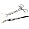 2 Pcs Keramo Grip Forceps & Jacket Grip Forceps Dental Crown Holder Telescope Tweezer Dental Crown Holding Forceps view 1