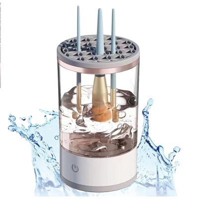 Beauty cosmetic brush cleaner, 2025 New the cozy luna brush cleaner, Beauty swirl cosmetic brush cleaner, Electric makeup brush cleaner for all makeup brush (White)