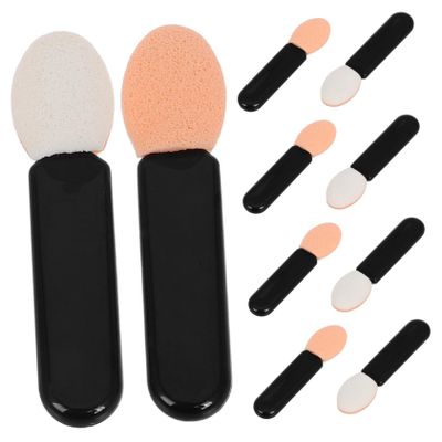 HONMEET 10pcs Eyeshadow Applicator Sticks Soft Sponge Makeup Brushes for Eye Shadow Concealer and Blending Portable and Travel-friendly Tools for Women