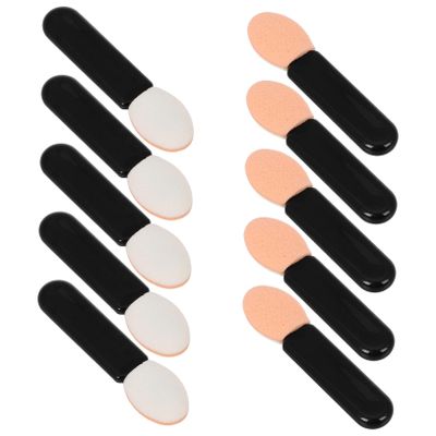 AUTSUPPL 10pcs Eyeshadow Applicator Brush Soft Sponge Tip for Eye Makeup Versatile Cosmetic Brush for Eyeshadow Lipstick and Concealer for Daily Use and Special Events
