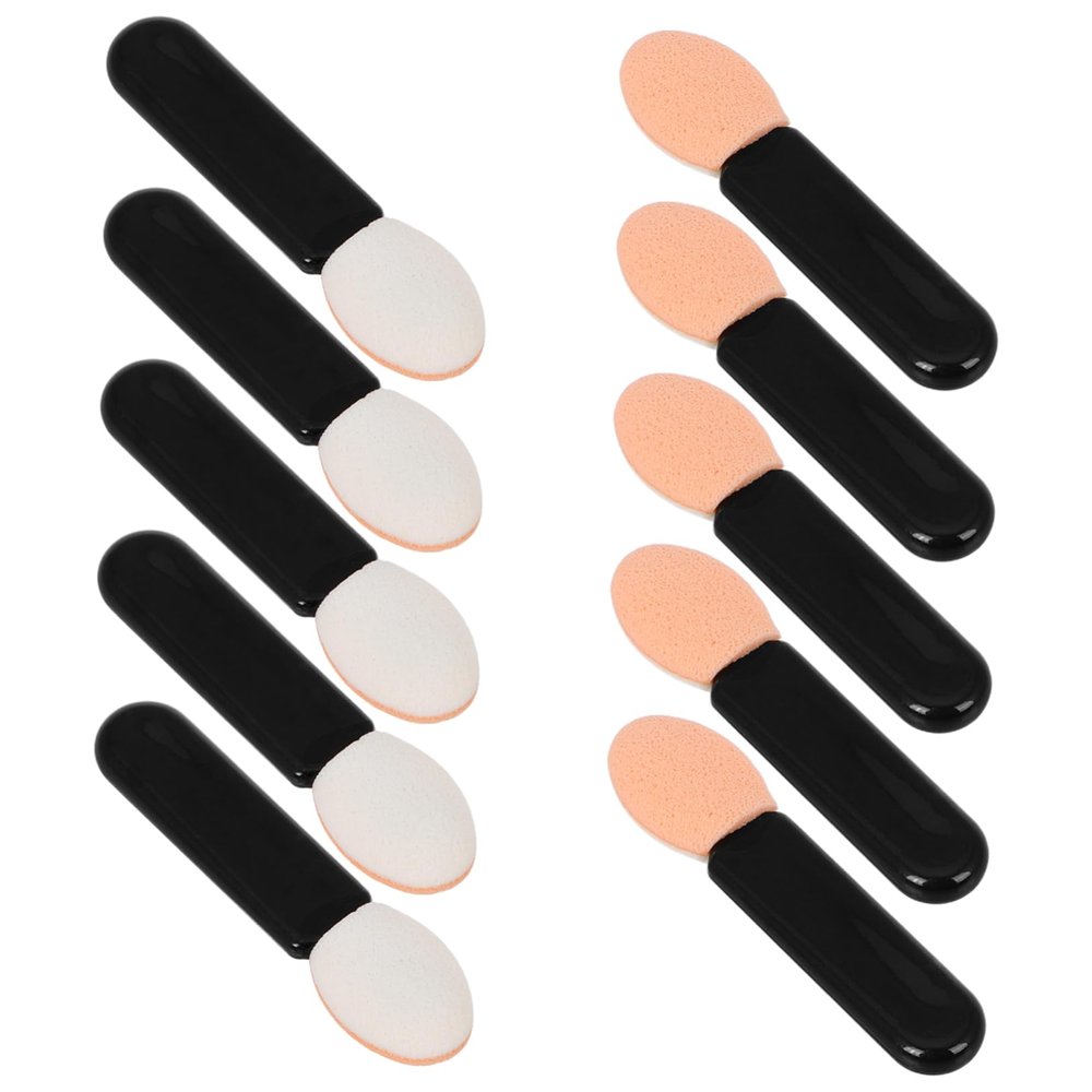 AUTSUPPL 10pcs Eyeshadow Applicator Brush Soft Sponge Tip for Eye Makeup Versatile Cosmetic Brush for Eyeshadow Lipstick and Concealer for Daily Use and Special Events