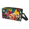 SamLng Flower heart chicken Print Travel Toiletry Bag - Cosmetic Makeup Pouch for Men and Women, Portable Organizer for Daily Use view 2