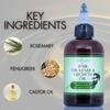 Lather Green - Hair & Beard Growth Oil - Thickens & Nourishes with Rosemary & Chebe, 4 oz view 4