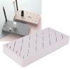 24 Slots Silicone Cosmetic Organizer for Lipstick and Makeup Storage, Stable Display Stand for Vanity and Desk (Blue) (Pink) view 4