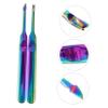 AUTSUPPL 2pcs Stainless Steel Cuticle Pusher Professional Nail Cuticle Fork and Remover for Manicure and Pedicure Multi-functional Foot Care Tool for Healthy Nails view 3