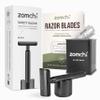 Double Edge Safety Razor with Razor Stand with 100 Counts Safety Razor Blades for Shaving and Razor Blade Bank view 1