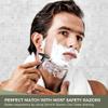 Double Edge Safety Razor with Razor Stand with 100 Counts Safety Razor Blades for Shaving and Razor Blade Bank view 3
