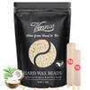 Vennco 2.5lb Cream Hard Wax Beads, Premium Coconut-Infused Hair Removal Wax for Full Body - Ideal for Brazilian, Bikini, Legs, Arms, Chest, and Back view 1