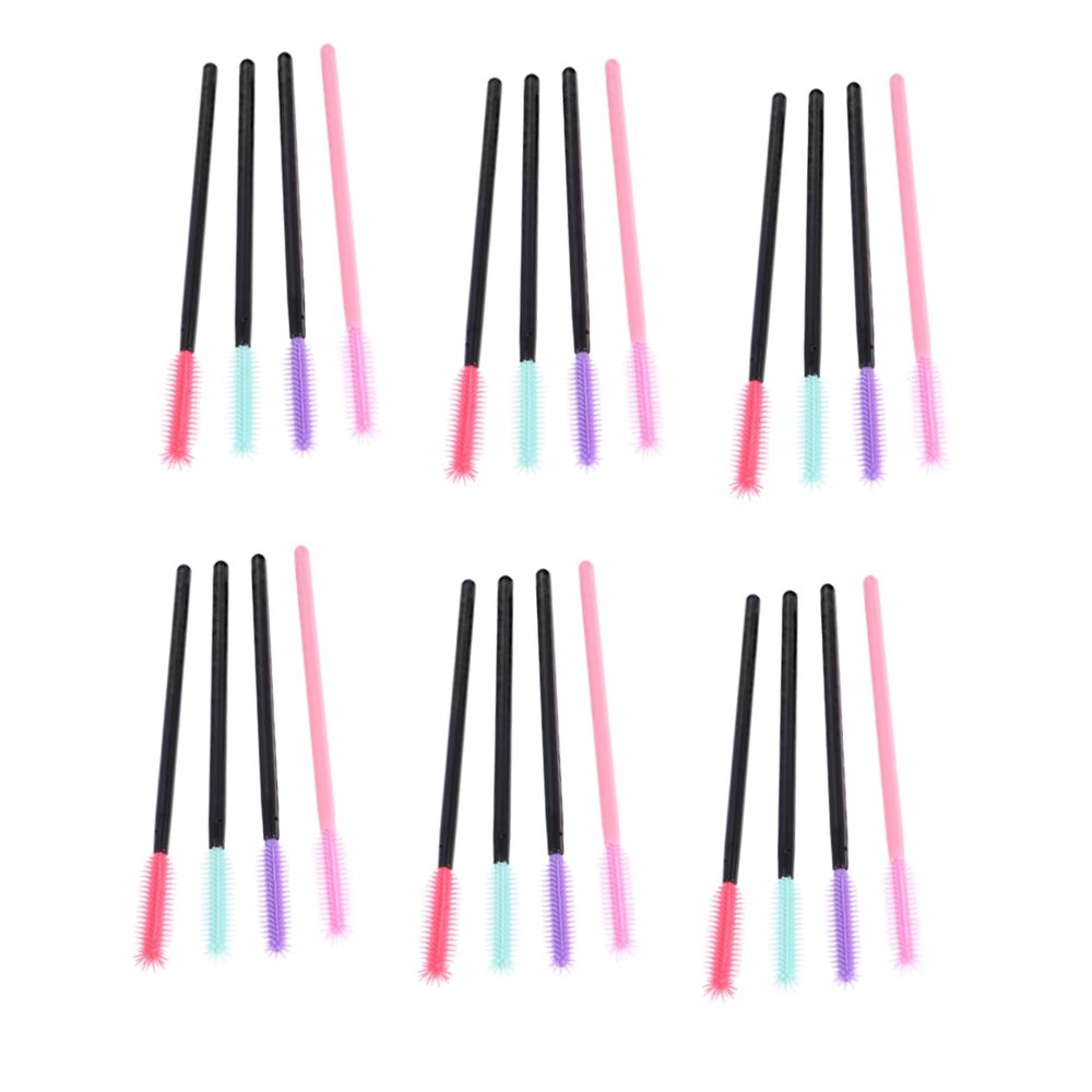 KAILIKETIY 200pcs Disposable Eyelash Wands Applicator Silica Eyelash Brushes for Makeup Professional Use Beauty Salons Personal Care Suitable for Mascara Application and Extensions
