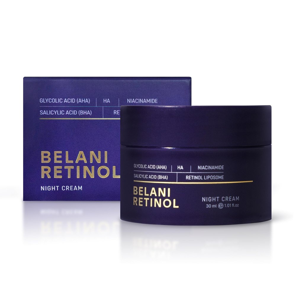 ABERA BELANI Retinol Cream for Face, Dark Spot Remover, Melasma Treatment, Reduce Fine Lines, Anti-Wrinkle, Anti-Aging Neck and Dcollet, Night Cream For Women (1 Box)