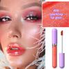 Hxssll Glitter Liquid Lip Gloss,Coral Shimmer Lipstick, Waterproof Shimmer Lip Stain Lip Glaze, High Shine Long Lasting Shiny Lip Color Makeup 06# view 2