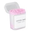 KAILIKETIY 300pcs Double-head Cotton Swabs for Makeup Cleaning Disposable Multi-purpose Beauty Accessories Pink Featuring Pointed Round Tips for Ear Cleaning and Precision Application view 1