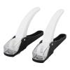 2pcs Fake Nail Trimmer, Handle Stainless Steel U Shaped French Nail Clipper with Nail Holder for Nail Trimming, Ideal for Nail Salon, Manicure Store view 1