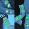 10 Sheets 110 PCS Luminous Easter Tattoos For Kids Rabbit Bunny Eggs Temporary Tattoos Easter Party Decoration Supplies, Glow In The Dark Fake Tattoo Stickers Easter Basket Stuffers Goodie Bag Fillers view 3