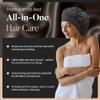 2 PCS Satin Hair Bonnet for Women | Elastic and Reusable Shower Hair Caps | Satin Bonnet for Sleeping Women, Shower Caps | Double Layers Hair Cap | Environmental Protection | 11.8Inches, Black view 4