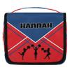 KFNHN Personalized Name Cheer Hanging Toiletry Bag, Navy Red Cheerleaders view 1