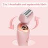 2 in 1 Electric Lady Shaver,Dual-Head Electric Razor for Women,IPX7 Waterproof Wet and Dry Electric Lady Shaver (Pink) view 4