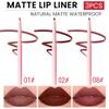 evpct 3Pcs Retractable Lip Liner Pencils Set Pack for Shaping & Sculpting Lips, Mauve Maroon Dark Wine Red Mauve Nude Creamy Matte Velvet Pigmented Lip Liner lipliners Crayon Lipstick,01 + 02 + 08 view 2