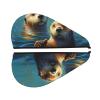GDSHJKLW Sea Otters Painting Drying Hair Caps Super Absorbent Soft Hair Drying Towel Quick Dry Coral Velvet Hair Drying Cap Hair Turban for Women Wet Hair Long Thick Hair view 2