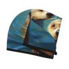 GDSHJKLW Sea Otters Painting Drying Hair Caps Super Absorbent Soft Hair Drying Towel Quick Dry Coral Velvet Hair Drying Cap Hair Turban for Women Wet Hair Long Thick Hair view 3