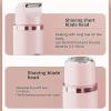2 in 1 Electric Lady Shaver, Waterproof Wet & Dry Use Dual Head Trimmer Women (Pink) view 3