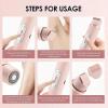 2 in 1 Electric Lady Shaver, Waterproof Wet & Dry Use Dual Head Trimmer Women (Pink) view 4
