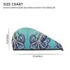 GDSHJKLW Octopus Design Drying Hair Caps Super Absorbent Soft Hair Drying Towel Quick Dry Coral Velvet Hair Drying Cap Hair Turban for Women Wet Hair Long Thick Hair view 4