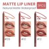 evpct 3Pcs Orange Reddish Brown Chestnut Matte Long Lasting Wear Lip Liner Pencils Makeup Set for Shaping & Sculpting Lips, No Transfer Waterproof Lip Liner Crayon lipliners Lipstick Pencil 9+10+12 view 2