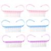 ARTSEWPLY Nail Brush Set of 6 Women's Gentle Nail Scrubber Hand Brush Nail Cleaner Nail Art Tools Soft Bristles Comfortable to Hold Handle view 1