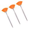 ARTSEWPLY 3pcs Makeup Mask Brush Fan Shape Exfoliating Brush Portable Easy to Clean Safe for Skin for Skincare Products view 1
