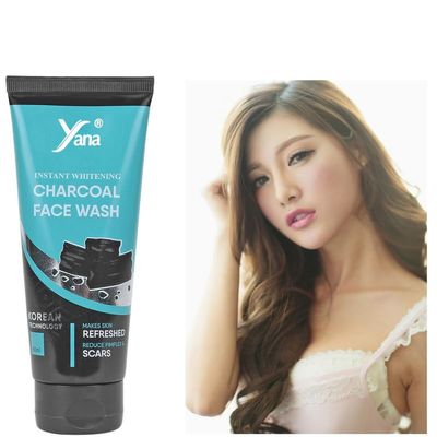 Yana Charcoal Face Wash travel size & Cleanser Clean & Clear Skin Morning Instant Result Burst For Women By Korean Technoloy | Charcoal Face Wash Scrub | Side-effect Free