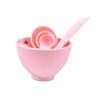 ARTSEWPLY Silicone Facial Mask Bowl Kit Durable DIY Mask Tools with Spoon and Measuring Cup for Easy Mixing and Application Red Color Silica Gel Set for Skin Care view 1
