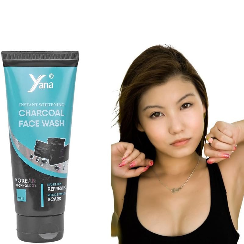 Yana Charcoal Face Wash & Cleanser For dark spots & Discoloration By Korean Technoloy