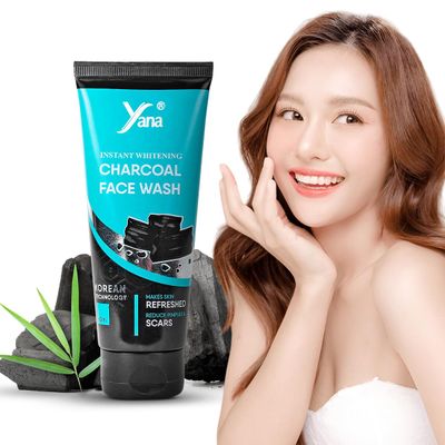 Yana Charcoal Face Wash travel size & Cleanser for Women By Korean Technoloy | Charcoal Face Wash Scrub | Side-effect Free