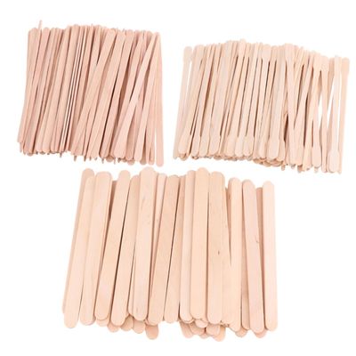 ARTSEWPLY 600pcs Multifunctional Hair Removal Sticks Wooden Applicators for Depilatory for Salon Home Use for Eyebrows Body Areas