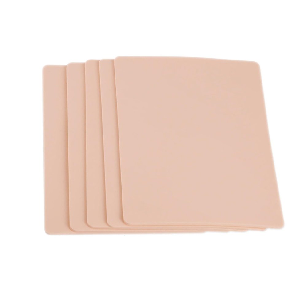10PCS 3mm Tattoo Practice Skin Double Sides Blank Microblading Eyebrow Tattoo Practice Skin for Tattoo Beginners Training