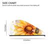 FHEBNDS Microfiber Hair Towel Cap Absorbent Hair Turban Towel Coral Velvet Hair Drying Towel Quick Dry Hair Wrap Cap with Button Blackboard Bees Sunflowers Bath Cap Hair Cap Gift for Women view 4