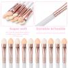 10pcs Eyeshadow Brush Sponge Applicators Tool Reusable Eyeshadow Applicators Tool Eyeshadow Applicators Stick Sets Round Foam Makeup Eyeshadow Brush Applicator Tool for Girls view 3