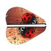 FHEBNDS Microfiber Hair Towel Cap Absorbent Hair Turban Towel Coral Velvet Hair Drying Towel Quick Dry Hair Wrap Cap with Button Art Ladybug Tracks Bath Cap Hair Cap Gift for Women view 2