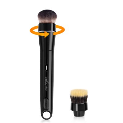 360 Rotating Makeup Brush with 2 Replaceable Brush Heads, 2 Adjustable Speeds, Fast and Smart Electric Makeup Application, Time-Saving, Valentines Day Gifts