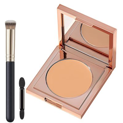 Colored Clay Undereye Corrector, under Eye Concealer, under Eye Color Corrector, Undereye Color Corrector for Dark Circles, Under Eye Corrector for Dark Circles with Brush (Medium)