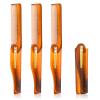 AOZUO 4pcs Folding Comb for Beard Hair, Portable Mustache Comb Pocket Flip Combs for Men Travel Fine Tooth Hair Comb for Everyday Grooming Styling view 1