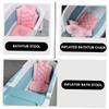Alipis Folding Bathtub Backrest Cushion Non-Slip Bath Seat for Neck Back Support Lightweight Portable Design for Comfortable Bathing Suitable for Standard Bathtubs Pink view 4