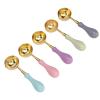 5 PCS Wax Seal Spoon, Sealing Spoon with Wooden Handle Wax Sealing Stamp Melting Craft Spoon Wax Seal Warmer for Packaging view 1