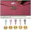 5 PCS Wax Seal Spoon, Sealing Spoon with Wooden Handle Wax Sealing Stamp Melting Craft Spoon Wax Seal Warmer for Packaging view 3