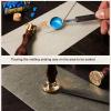 5 PCS Wax Seal Spoon, Sealing Spoon with Wooden Handle Wax Sealing Stamp Melting Craft Spoon Wax Seal Warmer for Packaging view 4