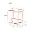 Baluue 3pcs Rose Gold Heart Makeup Sponge Rack Cosmetic Puff Holder for Drying Elegant Beauty Tool Storage for Easy Organization view 2