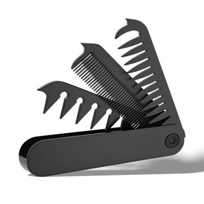 Beard Comb for Men, 3-in-1 Foldable Wide & Fine Tooth Pocket Mustache and Hair Comb for Styling & Moustache Care, Gift for Men