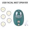 Face Sprayer, Cute Animal USB Rechargeable Face Humidifier Handheld Humidifier Portable Facial Steamer For Travelling 35ml 500mah (Green) view 4