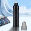 Aramox Portable Rechargeable Electric Nose Hair Trimmer Clipper Accuracy Trimming USB Gentle and Safe Fashionable Design Efficient Removal for Home Travel view 3